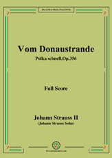 Vom Donaustrande,Polka schnell,Op.356,for Orchestra Orchestra sheet music cover